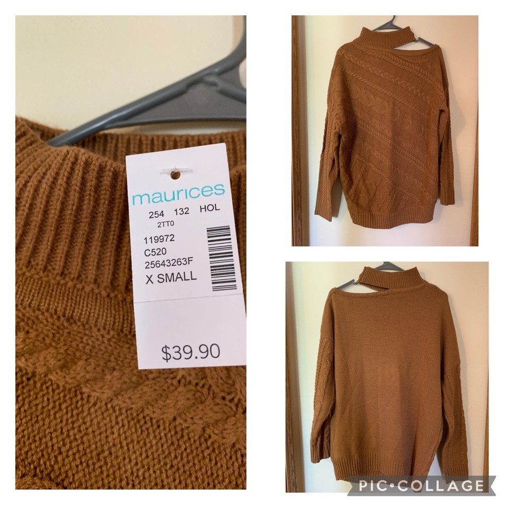 Cold shoulder Fall sweater!